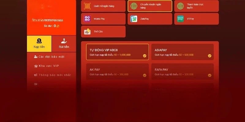 Nạp tiền B52club đa phương thức